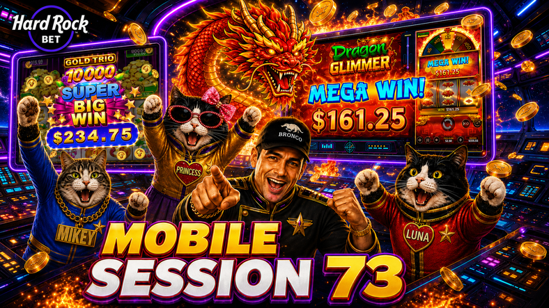 🦬💎 Hard Rock Bet Florida Slots | Mobile Session 73 | Two Huge Bonuses! 🎰