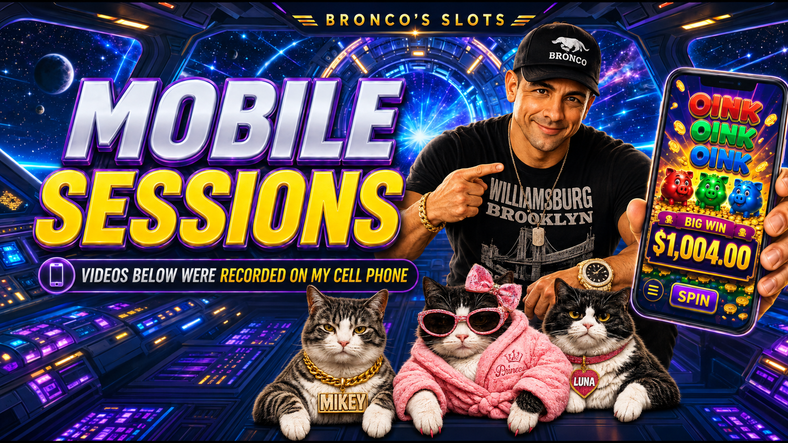 a graphics of me holding my cell phone showing the top portion of mobile session play a top banner